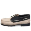 3-Loch-Lug-Handgenähte Schuhe „Beige“