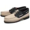 3-Loch-Lug-Handgenähte Schuhe „Beige“