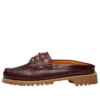 3-Loch-Mules „Burgundy Full Grain“