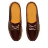 3-Loch-Mules „Burgundy Full Grain“