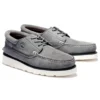 3-Loch-Wedge-Oxford-Schuhe mit schmaler Passform „Medium Grey Suede“