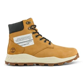6-Inch Brooklyn-Stiefel mit seitlichem Reißverschluss „Weizen Nubuck mit schwarzem gepolstertem Kragen“