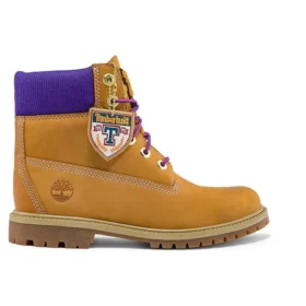 6-Inch Heritage Cupsole Stiefel mit breiter Passform „Weizen-Nubuk mit Lila“