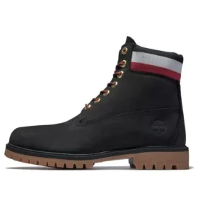 6-Inch Heritage Cupsole Stiefel „Schwarzes Nubukleder mit Rot“