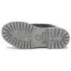 6-Inch Heritage Cupsole Wasserdichte Stiefel „Schwarzes Nubukleder mit silbernem Kragen“