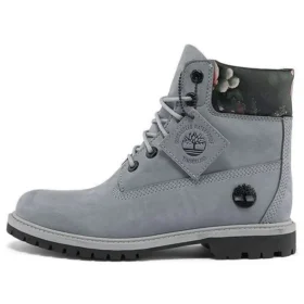 6-Inch Heritage Wasserdichter Stiefel „Mittelgrau mit Blumenmuster“
