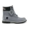 6-Inch Heritage Wasserdichter Stiefel „Mittelgrau mit Blumenmuster“