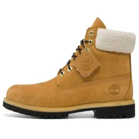 6-Inch Premium-Lammfell-Stiefel „Weizen Nubuck“