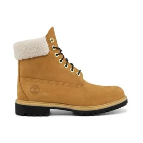 6-Inch Premium-Lammfell-Stiefel „Weizen Nubuck“