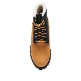 6-Inch Premium-Stiefel aus Lammfell „Wheat Black“