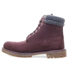 6-Inch Premium-Stiefel mit doppeltem Kragen, wasserdicht „Burgundy Nubuck“