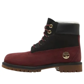6-Inch Premium-Stiefel mit Lammfell „Syrah Schwarz“