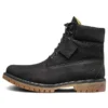 6-Inch Premium-Stiefel mit Perforation „Schwarz Nubuck“