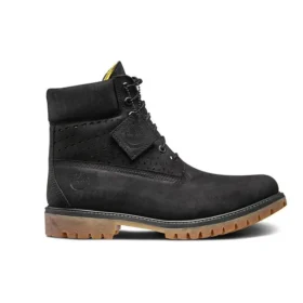 6-Inch Premium-Stiefel mit Perforation „Schwarz Nubuck“