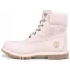 6-Inch Premium-Stiefel mit Prägung, wasserdicht „Pink“