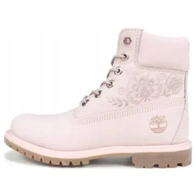 6-Inch Premium-Stiefel mit Prägung, wasserdicht „Pink“