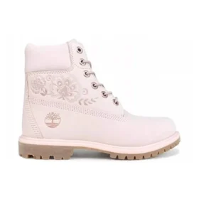 6-Inch Premium-Stiefel mit Prägung, wasserdicht „Pink“