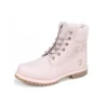 6-Inch Premium-Stiefel mit Prägung, wasserdicht „Pink“