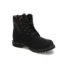 6-Inch Premium-Stiefel mit rotem Etikett „Schwarz Nubuck“