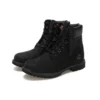 6-Inch Premium-Stiefel mit rotem Etikett „Schwarz Nubuck“