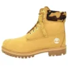 6-Inch Premium-Stiefel „Weizen Nubuck mit Camouflage-Kragen“