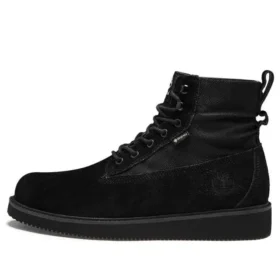 6-Inch Premium Vibram-Stiefel, wasserdicht, breite Passform „Schwarz Suede“