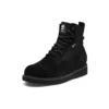 6-Inch Premium Vibram-Stiefel, wasserdicht, breite Passform „Schwarz Suede“