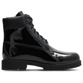 6-Inch Premium Waterproof Boot aus wasserfestem Lackleder „Schwarz“