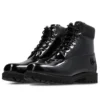 6-Inch Premium Waterproof Boot aus wasserfestem Lackleder „Schwarz“