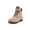6-Inch Premium Waterproof Boot „Beige Nubuk mit burgunderrotem Kragen“