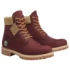 6-Inch Premium Waterproof Boot „Burgundy Beige Nubuck“
