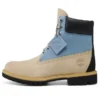 6-Inch Premium Waterproof Boot „Light Beige Blue“