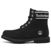 6-Inch Premium Waterproof Boot „Schwarz Nubuck Logo“