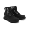 6-Inch Premium Waterproof Boot „Schwarz Nubuck Logo“