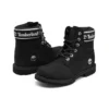 6-Inch Premium Waterproof Boot „Schwarz Nubuck Logo“