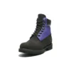 6-Inch Premium Waterproof Boot „Schwarzes Nubukleder mit Lila“