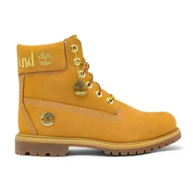 6-Inch Premium Waterproof Boot „Weizen Nubuck mit goldenem Logo“