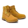 6-Inch Premium Waterproof Boot „Weizen Nubuck mit goldenem Logo“
