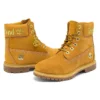 6-Inch Premium Waterproof Boot „Weizen Nubuck mit goldenem Logo“