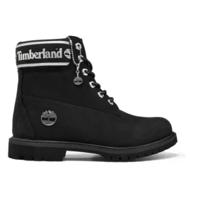 6-Inch Premium Waterproof Boot „Schwarz Nubuck Logo“