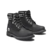 6-Inch Premium Waterproof Stiefel mit breiter Passform „Schwarz Nubuck Logo“