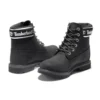 6-Inch Premium Waterproof Stiefel mit breiter Passform „Schwarz Nubuck Logo“