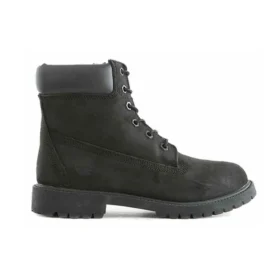 6-Inch Premium Waterproof Stiefel mit breiter Passform, wasserdicht, „Schwarz Nubuck“