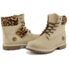 6-Inch Safari-Cheetah-Wasserdichter Stiefel „Ivory Nubuck“
