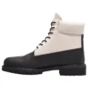 6-Inch Ski School Premium Waterproof Boot „Schwarz Helcor Leather White“