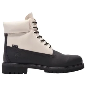 6-Inch Ski School Premium Waterproof Boot „Schwarz Helcor Leather White“