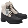 6-Inch Ski School Premium Waterproof Boot „Schwarz Helcor Leather White“