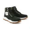 6-Inch Stiefel „Brooklyn“ mit seitlichem Reißverschluss und breiter Passform „Schwarzes Nubukleder mit grünem, gepolstertem Kragen“