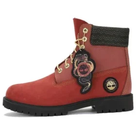 6-Inch-Stiefel, wasserdicht „Dark Red Nubuck“
