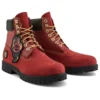 6-Inch-Stiefel, wasserdicht „Dark Red Nubuck“